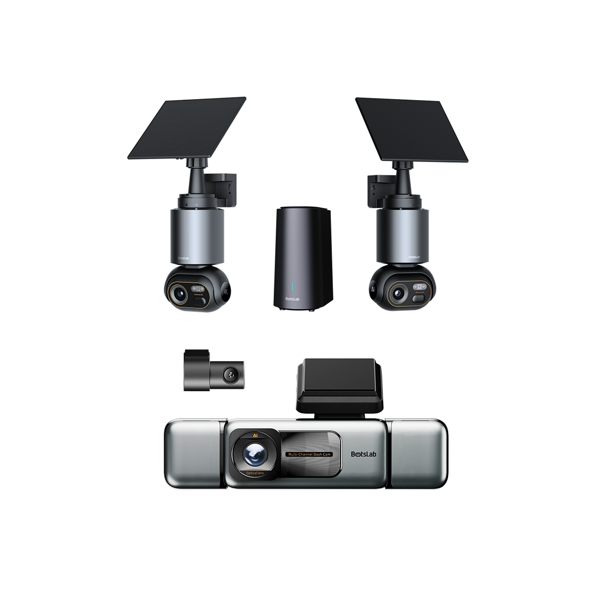 Home & Drive Security Bundle: W510 Outdoor Camera + G980H 4-Channel Dash Cam