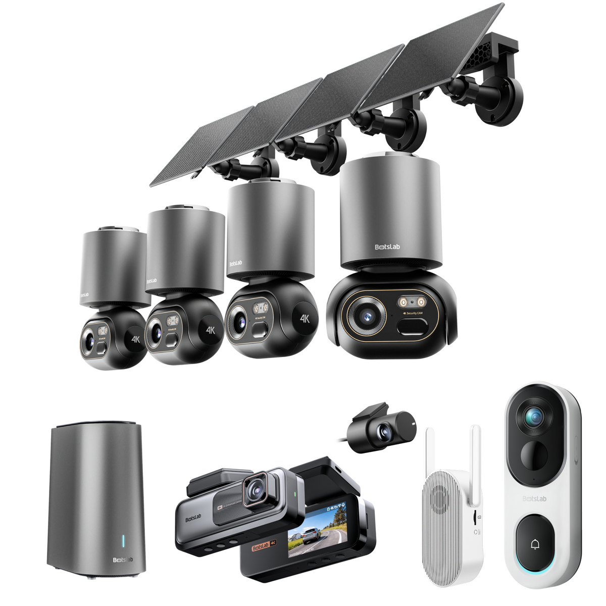 Home & Drive Security Bundle: W510 (4-Cam Kit) + G980H Pro + R810 SE