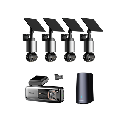 Home & Drive Security EU Bundle: G980H Pro Dash Cam + W510 4-Cam Outdoor Camera