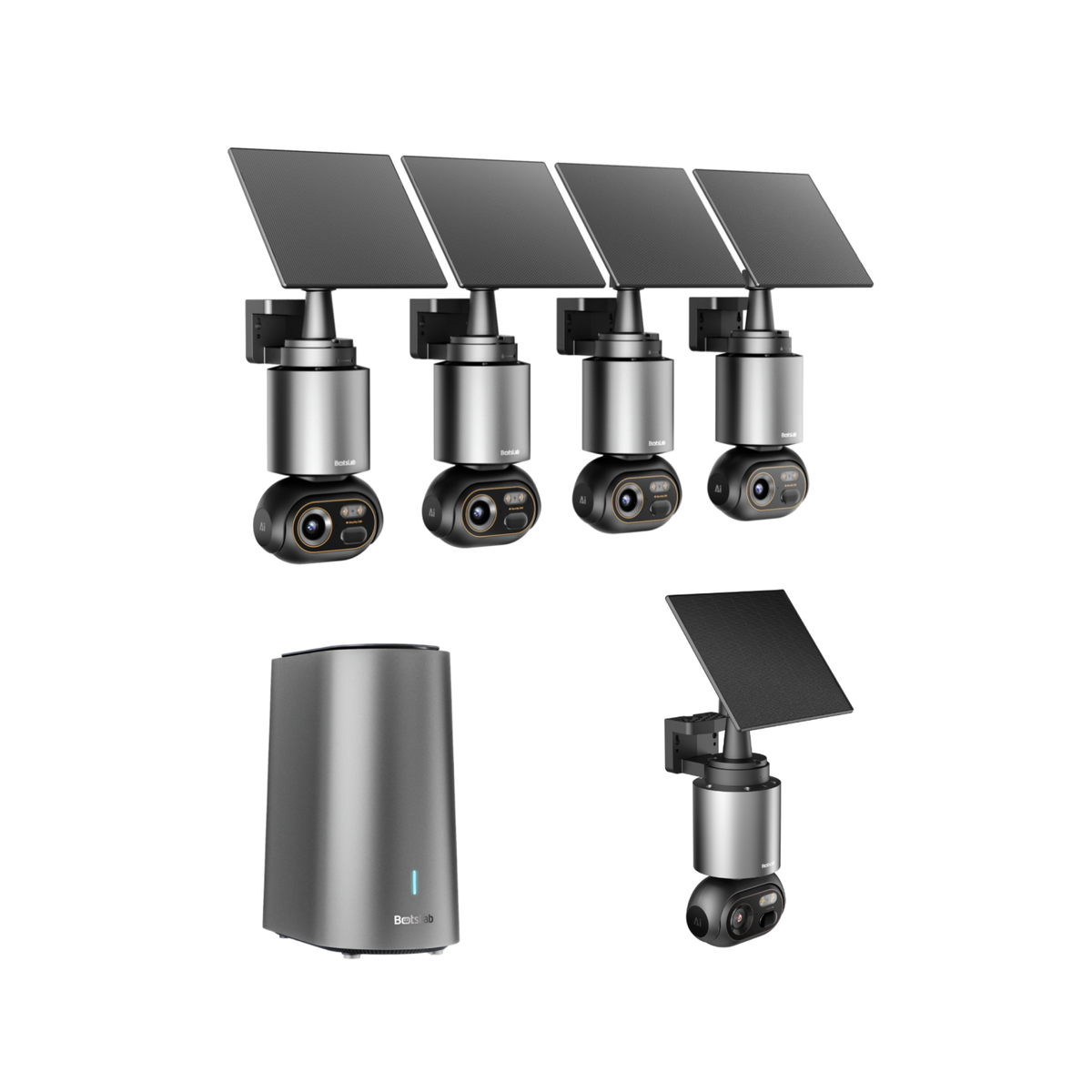 Sistema di telecamere di sicurezza AI 4K W510 | Kit a 5 telecamere