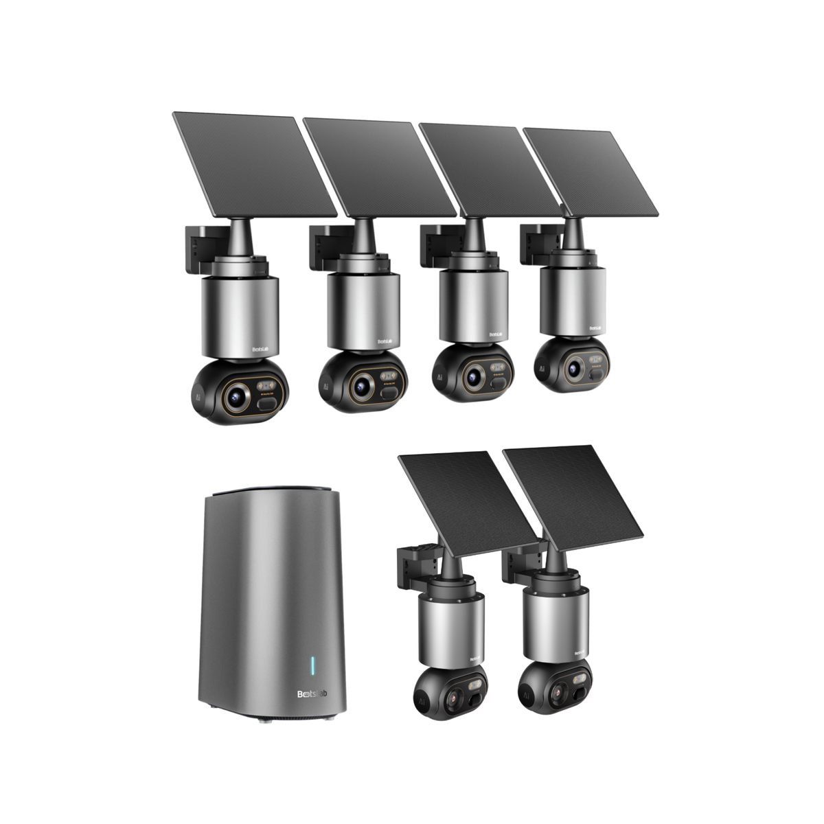 W510 4K AI-beveiligingscamerasysteem | kit met 6 camera’s
