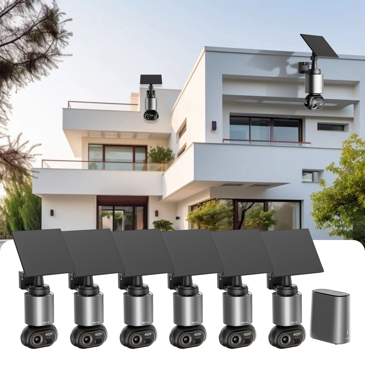 W510 4K AI-beveiligingscamerasysteem | kit met 6 camera’s